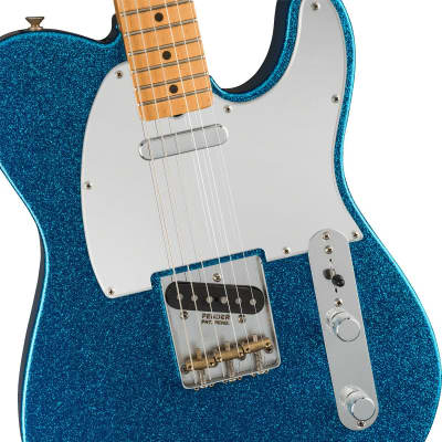 Fender J Mascis Telecaster Maple Fingerboard Electric Guitar Bottle Rocket Blue Flake image 11