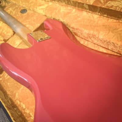 Fender Custom Shop Limited Edition 1964 JAZZ BASS JourneyMan - Aged Fiesta Red - 9.0 pounds - CZ570461 image 20