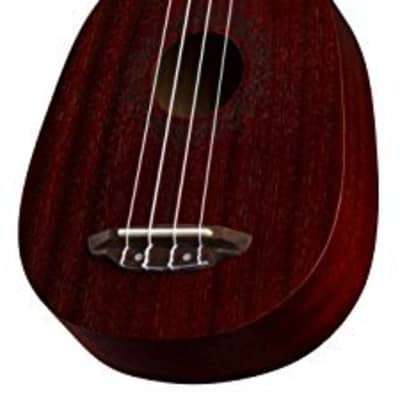Luna Guitars UKE VMP RDS Luna Uke Vintage Mahogany Pineapple - Red Satin image 2