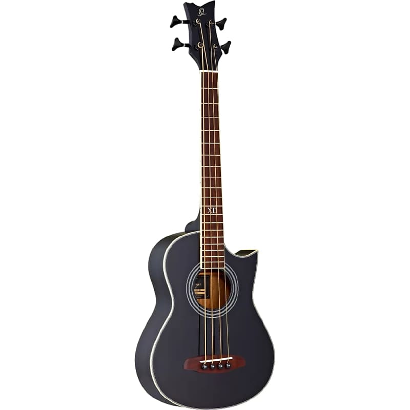 Ortega Traveler Acoustic Bass - D-WALKER-BK Black image 1