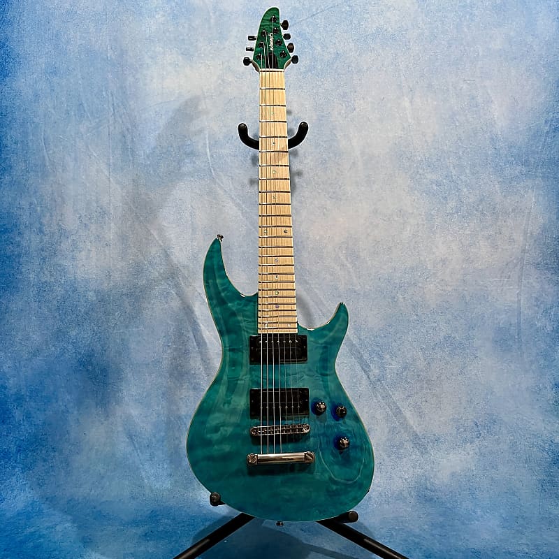 【お得】 Edwards by ESP Horizon E-HR-III NT7 QM/M 2017 Aqua Marine ギター
