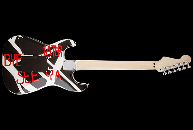 Evh crop store circles guitar