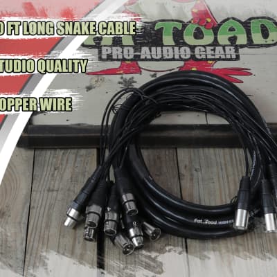 XLR Snake Cable Patch - 8 Channel 20ft Pro Audio Mic Cord Mixer Sound Stage PA image 3