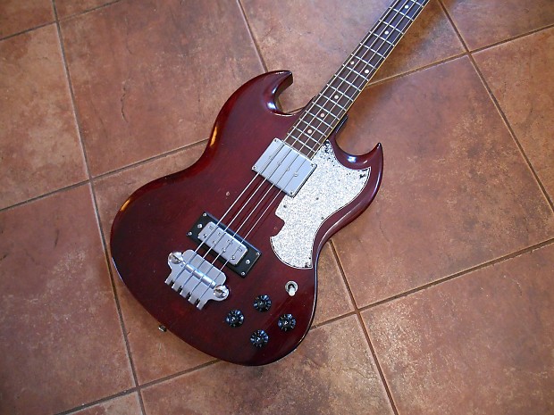 Vintage Morris SG EB Bass Guitar. Made in Japan. | Reverb
