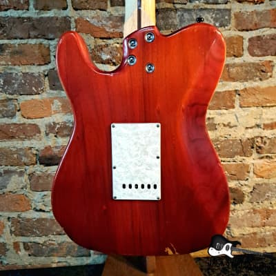 Weeping Willow Lutherie Custom T/S-Style Hybrid Electric Guitar (2000s - Red Trans) image 7
