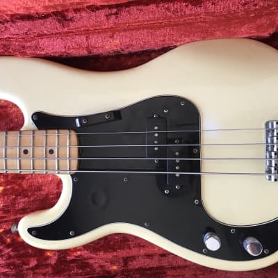 Fender Precision Bass Lefty 1975 Yellow/White image 3
