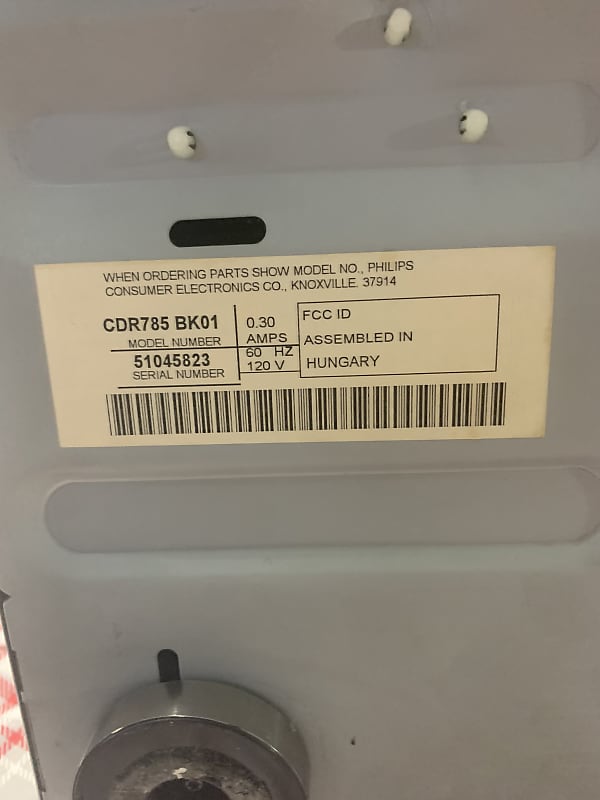 Philips CDR 785/17 December 2001 - Black  			