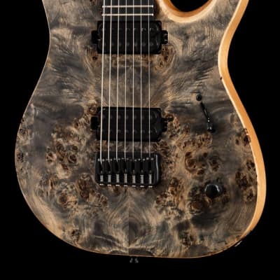 Mayones Duvell Elite 7 Natural Trans Graphite RAW 27" scale image 7