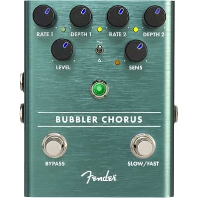 Fender Bubbler Analog Chorus And Vibrato Pedal Light Blue for sale