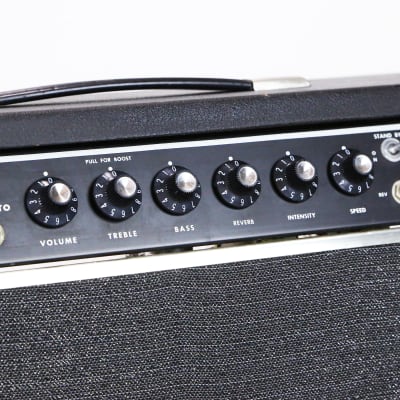 1974 Alamo Futura Reverb Model 2567 Amplifier Black Tube Amplifier 2x12 Combo Rare Hybrid Guitar Amp w/ Reverb Tremolo Effects image 9