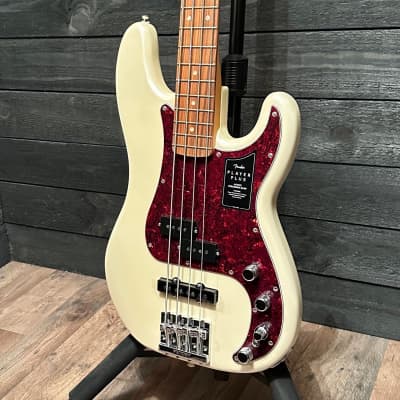 Fender Player Plus Precision Bass MIM 4 String Electric Bass Guitar Olympic Pearl image 3