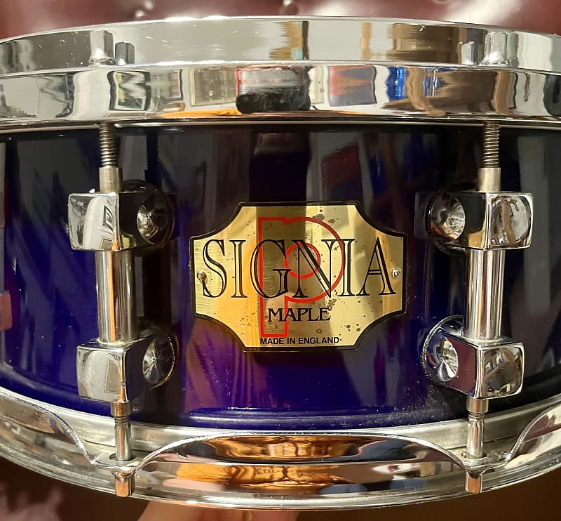 Premier Premier Signia Maple in Blue Sapphire Lacquer 1990s - | Reverb