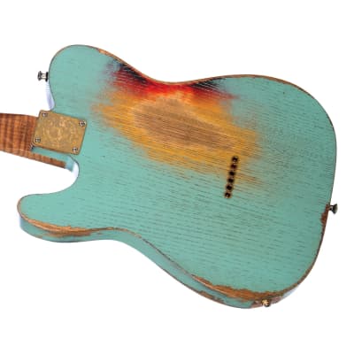 Paoletti Guitars Nancy Loft FLTH - Heavy Distressed Surf Green - Ancient Reclaimed Chestnut Body, Hand Wound Pickups, Custom Boutique Electric - NEW! image 4
