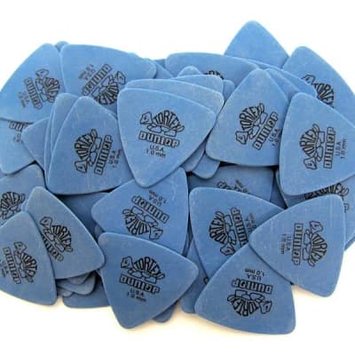 Dunlop Guitar Picks  72 Pack  Tortex Tri  1.0mm  431R1.00  Blue image 1