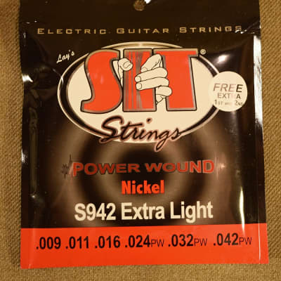 SIT S942 Power Wound Electric Guitar Strings - Extra Light (9-42) 2021 image 1
