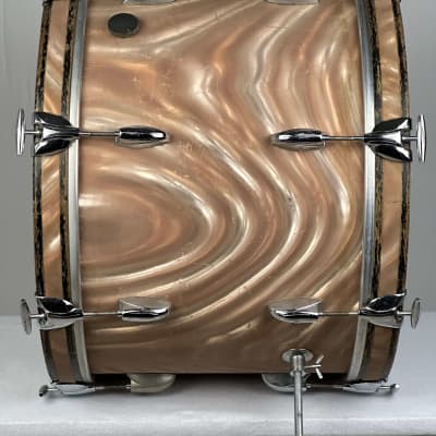 Gretsch 20/12/16" 1960's Round Badge Drum Set - Sunset Satin Flame image 7