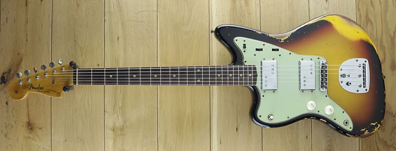 Fender Custom Shop Dealer Select CuNiFe Wide Range Jazzmaster Heavy Relic, 3 Tone Sunburst , Left Handed R124696 image 1