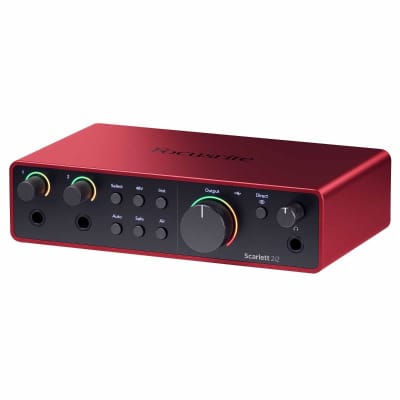 Focusrite Scarlett 2i2 4th Gen 2-in 2-out USB Music Audio Recording Interface image 1