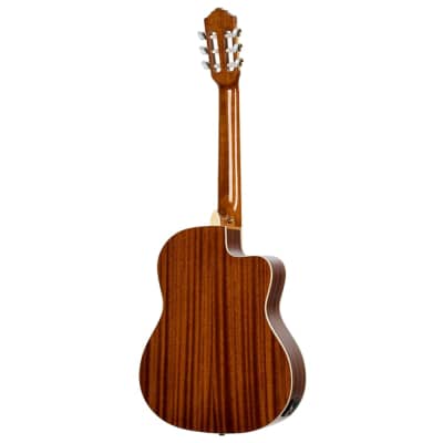Ortega Family Series Pro Full Size Guitar Solid Spruce/ Mahogany Natural - RCE141NT-L, Left-handed image 5
