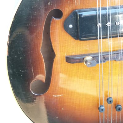 Gibson mandolin em 150 1955 sunburst image 6