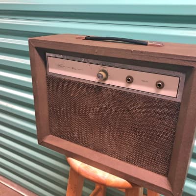 Silvertone Sears XL Model 1419 Tube Amp 1969 Green Grey | Reverb