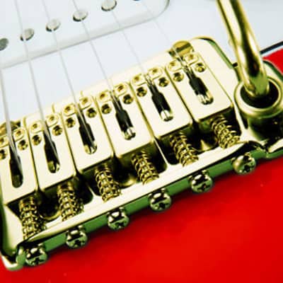 LR Baggs X-Bridge U.S. Standard Stratocaster Guitar Piezo Bridge Pickup, GOLD image 1