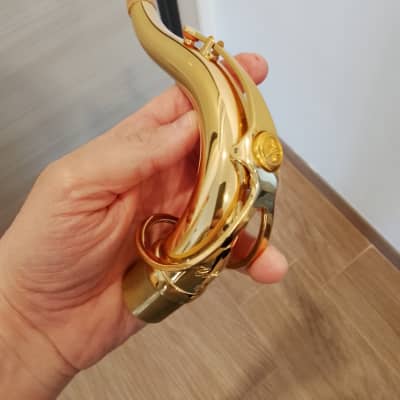 Yamaha Custom E1 tenor saxophone neck gold lacquer. image 3