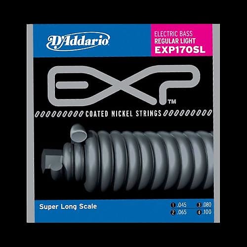 D'Addario EXP Coated Nickel Bass Strings Super Long Scale Reverb