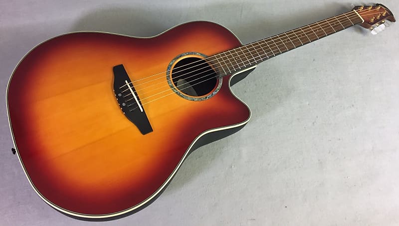 Ovation Pinnacle CU-147 Sunburst Finish Professionally Set Up!