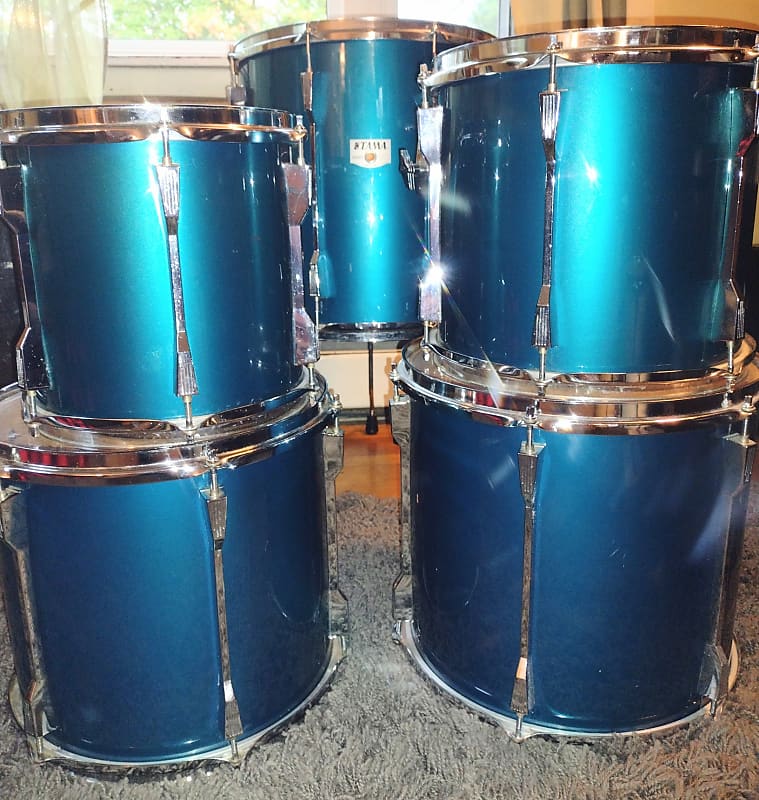 Tama Rockstar DX 6-Piece Drum Set in Ocean Blue. | Reverb