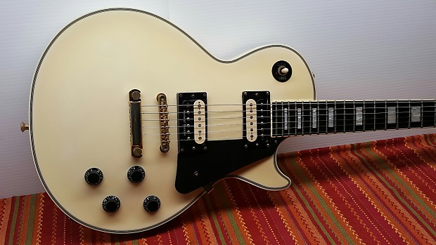 Vintage white on sale les paul