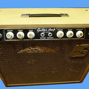 Guyatone GA-620 1960's Rare Blonde Sparkle Tolex, no speaker, completely serviced and functional image 1