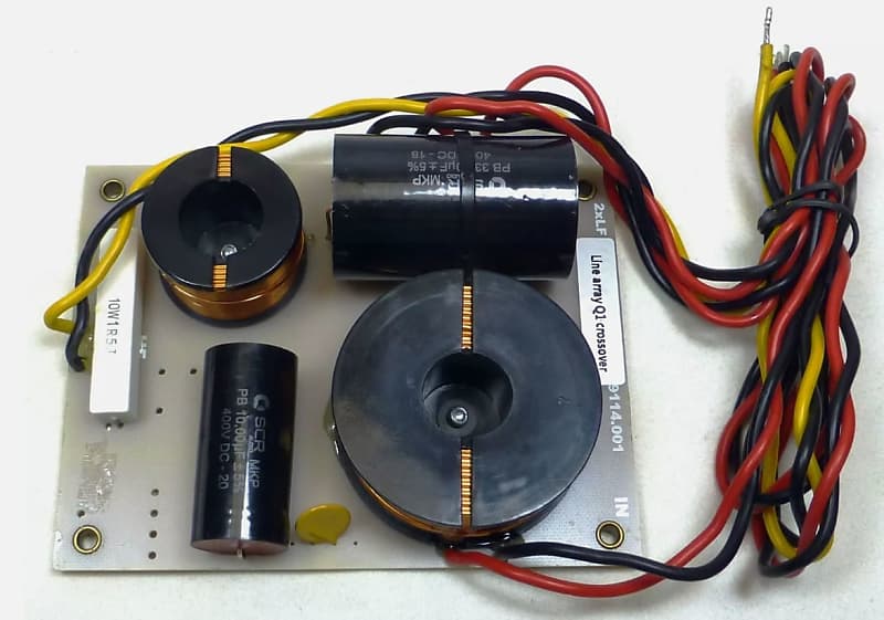 2 Way Passive Crossover Q1 Line Array Boxes 2.1K for Two 10&quot;,12&quot;, 15&quot; &amp; Horn 8Ω  			