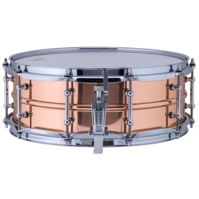 Ludwig LC660T Copper Phonic 5"x 14" Smooth Shell Snare Drum with Tube Lugs image 2