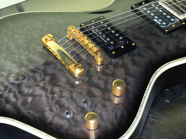 Fernandes Ravelle Elite Sustainer Guitar, Trans Black, new with free case