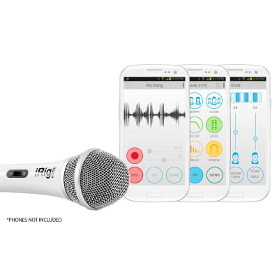 iRig Voice Handeld Portable Karaoke Microphone for Smartphones Tablets in White image 11