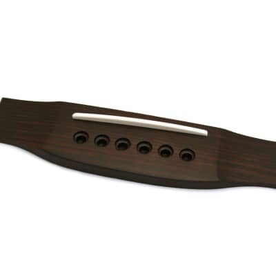 GB-3343 Grover Rosewood Acoustic Guitar Bridge with Plastic Saddle for sale