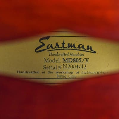 Eastman MD805/v A Style Mandolin Antique Classic image 11