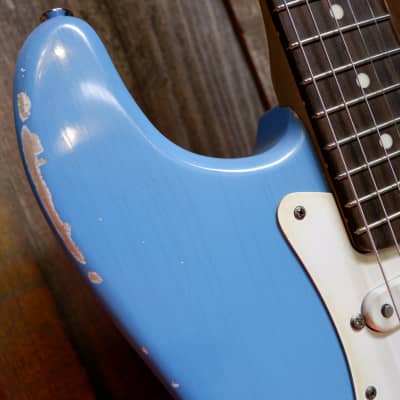 Keith Holland Customs S-ANS #1316 - Taos Turquoise Nitro with Hard Case image 10