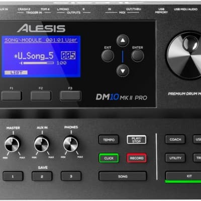 Alesis DM10 MKII Pro Kit | Ten-Piece Electronic Drum Kit with Mesh Heads + Throne + Headphone & More image 2