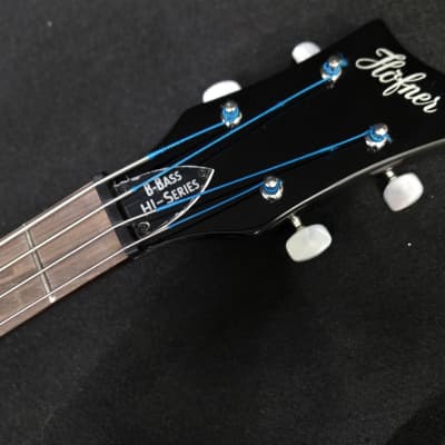 Hofner IGNITION PRO Beatle Bass HI-BB-PE-TBK comes with Flat Wounds & 500/1 Tea Cup Knobs in Transparent Black & Case image 7