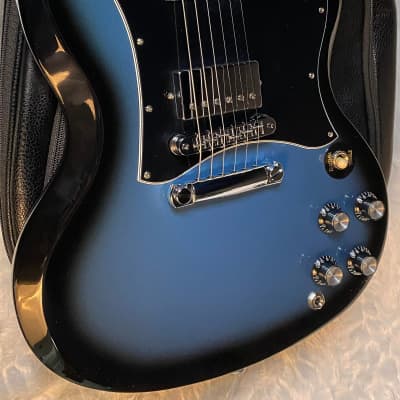 NEW ! 2024 Gibson SG Standard - Pelham Blue Burst - Original Gibson Leather Gig Bag - Authorized Dealer - Only 6.6 lbs - G04660 image 6
