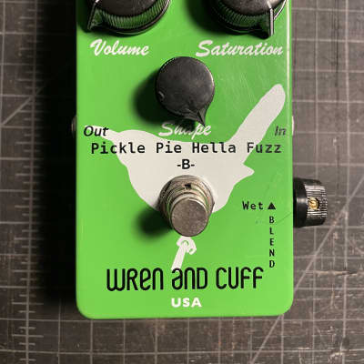 Reverb.com listing, price, conditions, and images for wren-and-cuff-the-pickle-pie-hella-fuzz