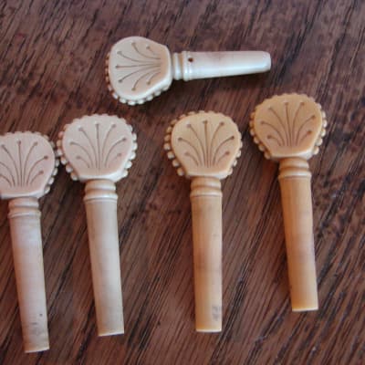 Vega Antique 5 string Banjo Tuners 1900 faux ivory Fairbanks banjo tuning pegs Bild 1