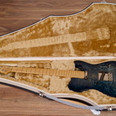 Fibenare Guitars Roadmaster '56 24-Fret Guitar w/Hard Case - Blue Tortoise / Maple Burl image 11