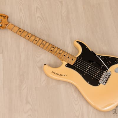 1980 Fender Stratocaster 25th Anniversary Model Vintage Guitar Pearl White w/ Case image 11