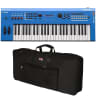 Yamaha MX49 49-Key Music Production Synthesizer Keyboard Blue + Gator Soft Case