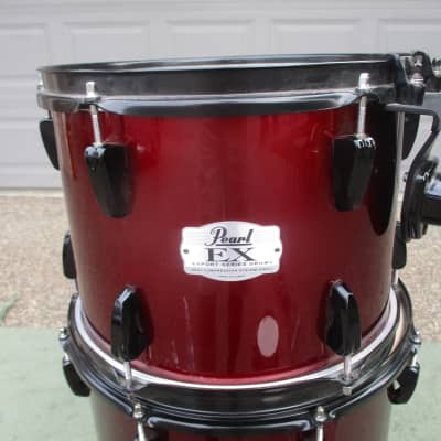 Pearl Export EX 12 Round X 9 Rack Tom, Wine Red, Hardwood Shell, ISS Mount! image 4