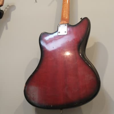 Unknown  Japanese 60s - 70s - Red Sunburst  Electric Guitar image 4