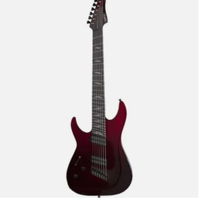 Schecter Reaper-7 Elite Multi-Scale 7-String Left Handed Electric Guitar, Bloodburst 2185